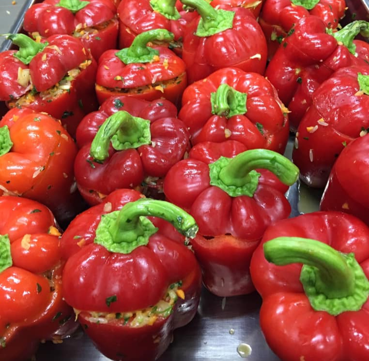 Arranged Food and Objects