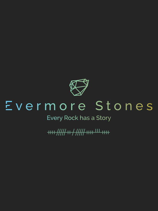 Evermore Stones logo: Every Rock has a Story.