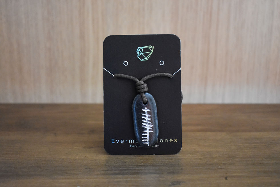 Cara Friend Pendant on a display card by Evermore Stones