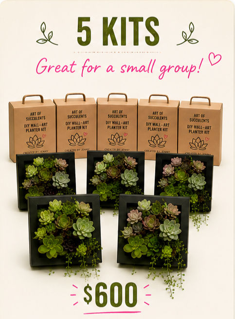 Succulent Wall-ArtParty for 5