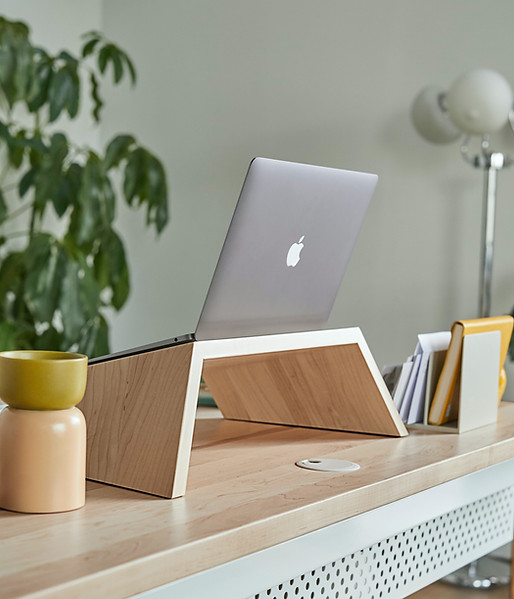 A laptop computer on a minimalist desk, representing Zazen Consulting's website design and SEO services in Kitchener, Waterloo, London, and Guelph.