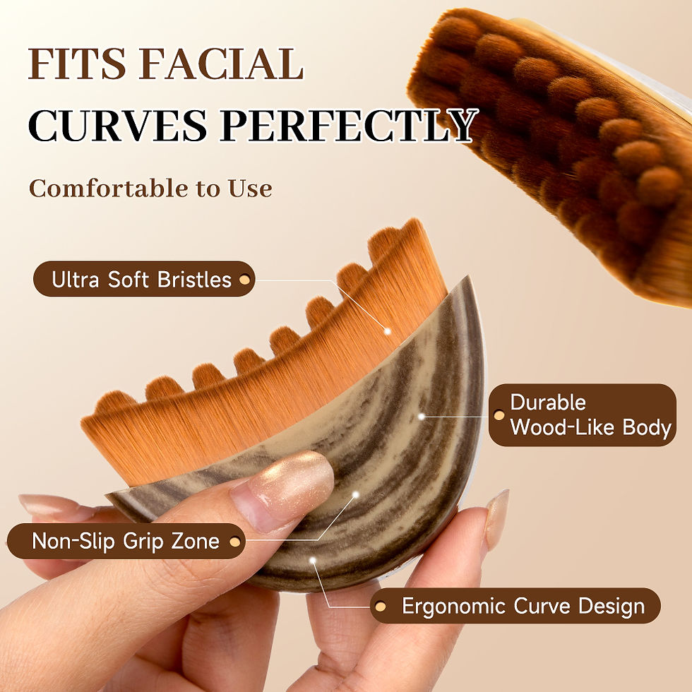 Thumbnail: Portable Lymphatic Contour Face Brush, Facial Sculpting Lymphatic Drainage Tool,
