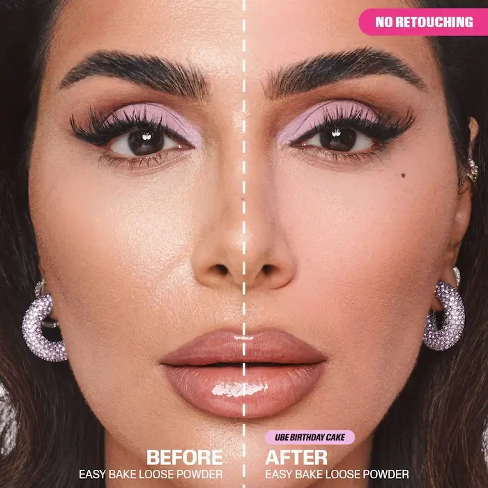 Thumbnail: Color Blocking Huda Easy Bake Fragrance Free Loose Baking and Setting Powder Bea