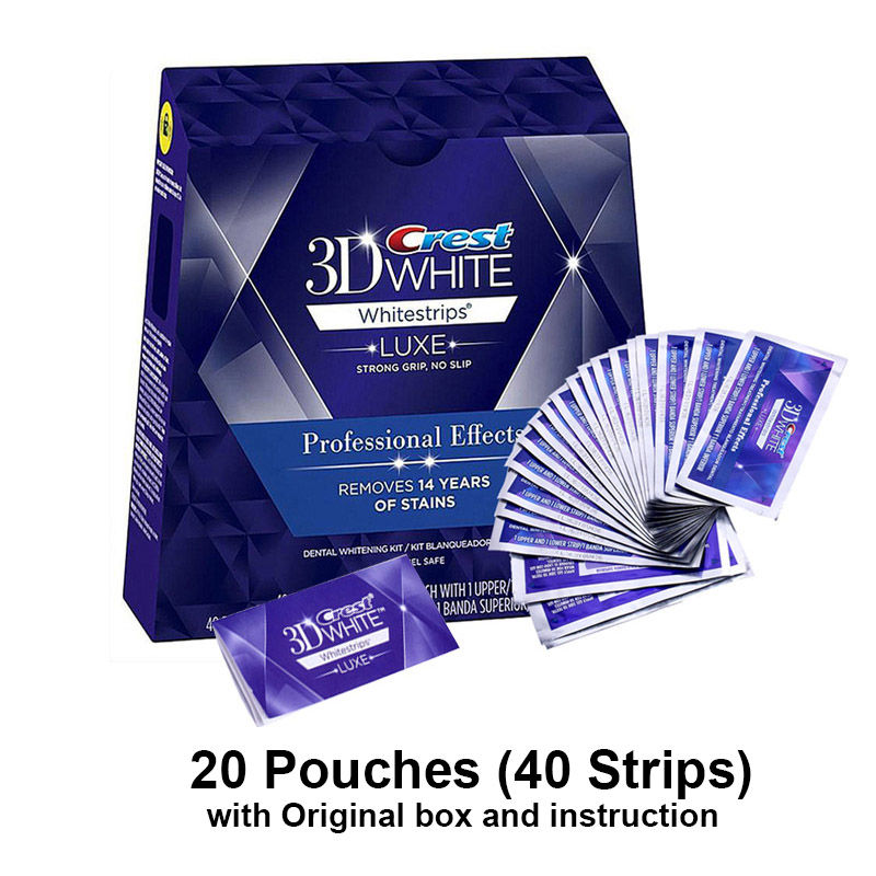 Thumbnail: Original Crest 3D Whitestrips Teeth Whitening Strips Professional Effects White 