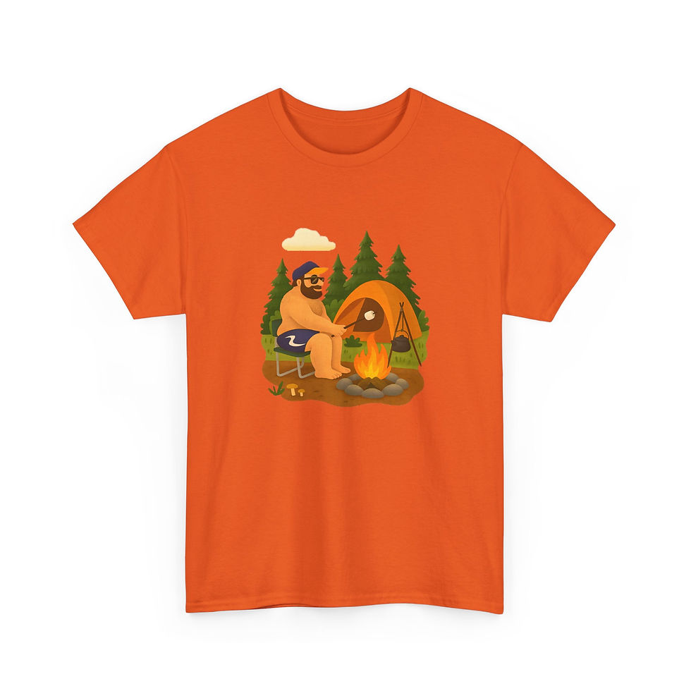 Thumbnail: Campfire Bear Tee | Gay Bear Pride Men's T-Shirt LGBTQ
