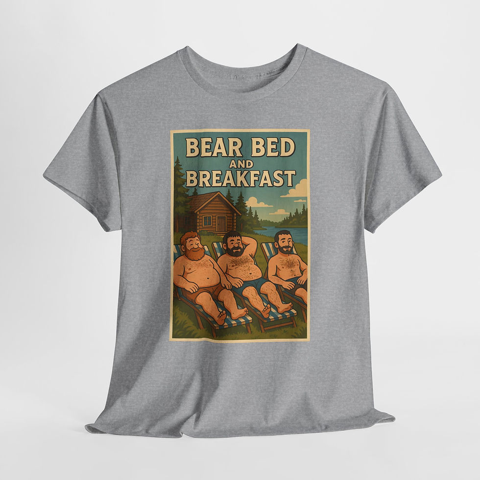 Thumbnail: Bear Bed and Breakfast T-Shirt | Gay Bear Men's Shirt LGBTQ Bear Community Tee