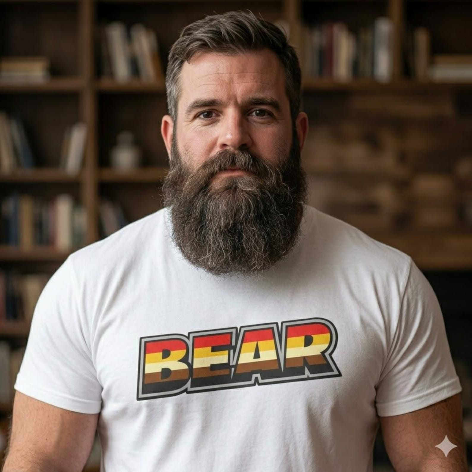 BEAR Pride Flag T-Shirt | Gay Bear Community Men's Shirt LGBTQ Bear Pride Tee