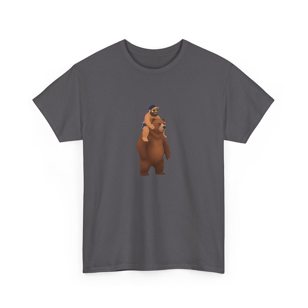 Thumbnail: Riding A Bear T-Shirt | Gay Bear Men's Shirt LGBTQ Bear Community Tee