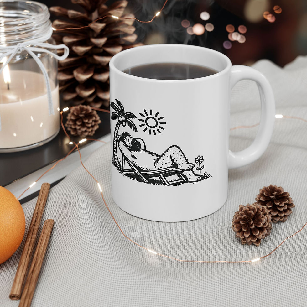 Thumbnail: Beach Bear Mug | Gay Bear Coffee Mug LGBTQ Bear Community Gift Men