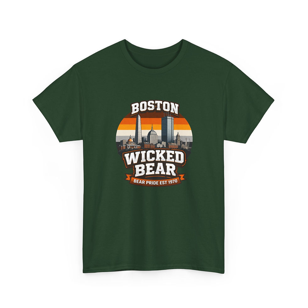 Thumbnail: Boston Wicked Bear Tee | Gay Bear Pride Boston Men's T-Shirt