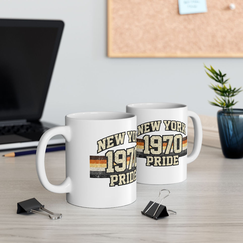 Thumbnail: New York 1970 Bear Pride Mug | Gay Bear Pride NYC Coffee Mug