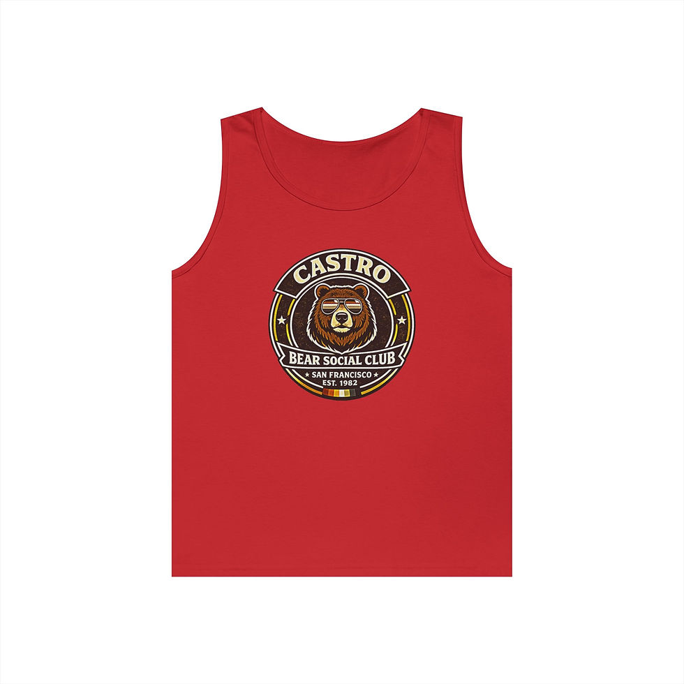 Thumbnail: Castro Bear Social Club San Francisco Tank Top | Gay Bear Pride Vest