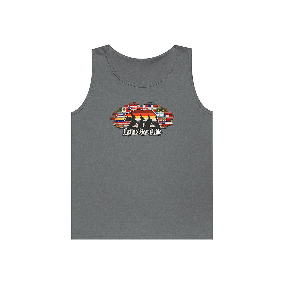 Thumbnail:  Latino Bear Pride Vest | Gay Bear Pride Flag Tank Top LGBTQ Bear Community