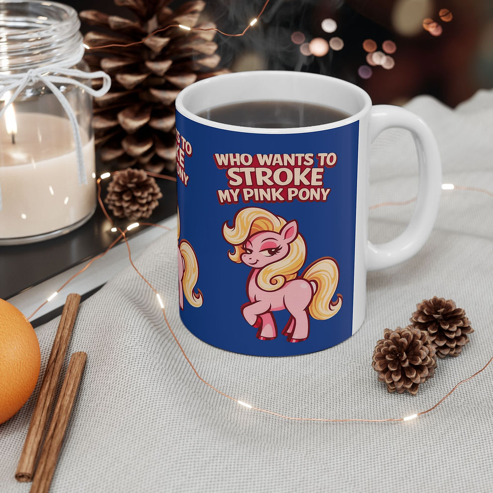 Thumbnail: Stroke My Pink Pony Mug | Gay Pride Coffee Mug LGBTQ Queer Community Gift