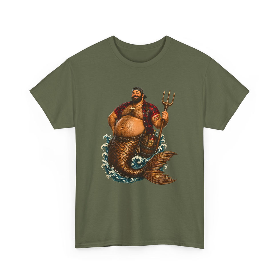 Thumbnail: Mer Bear Gay Bear Merman T-Shirt | Bear Community Pride Tee LGBTQ