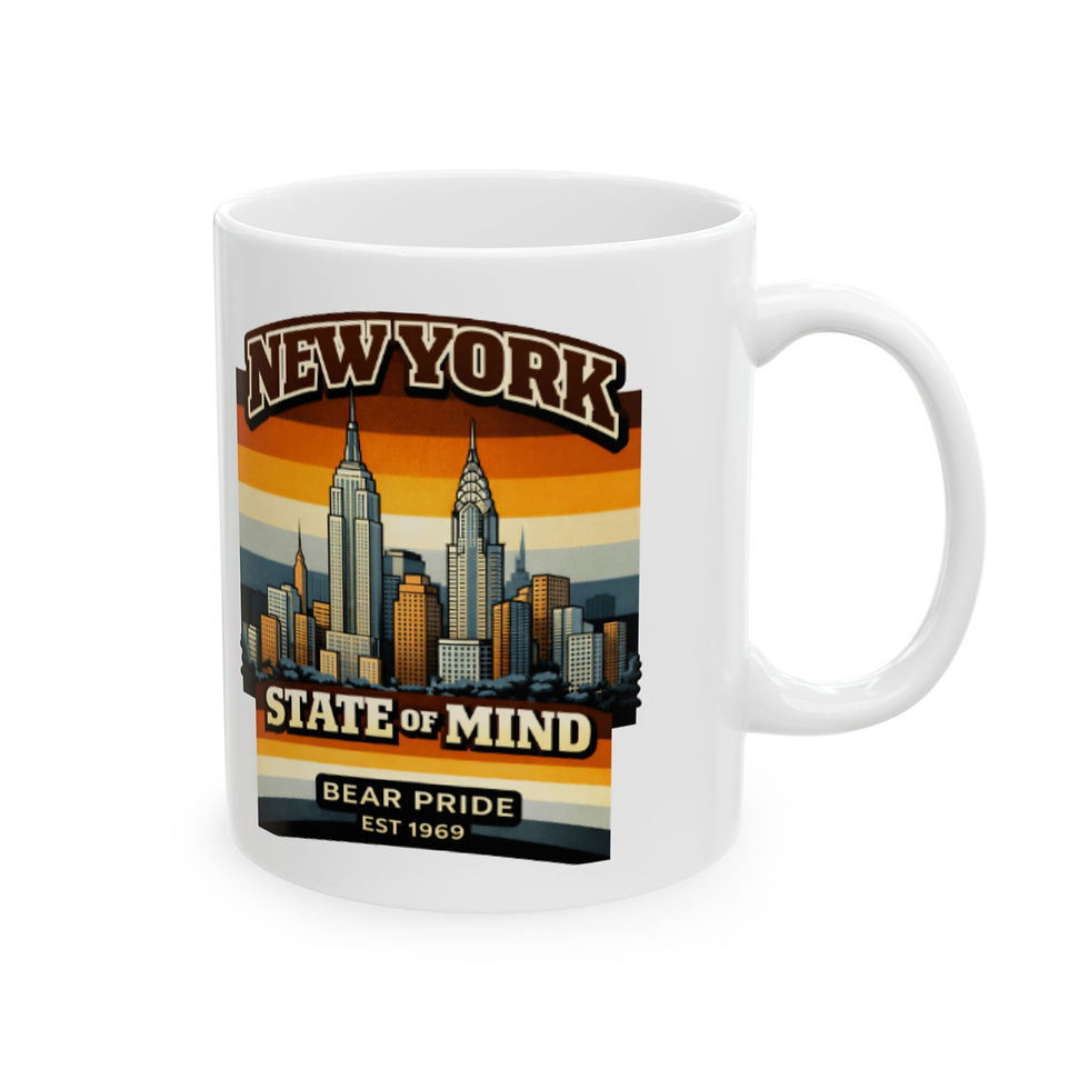 Thumbnail: New York State Of Mind Bear Pride Mug | Gay Bear NYC Mug