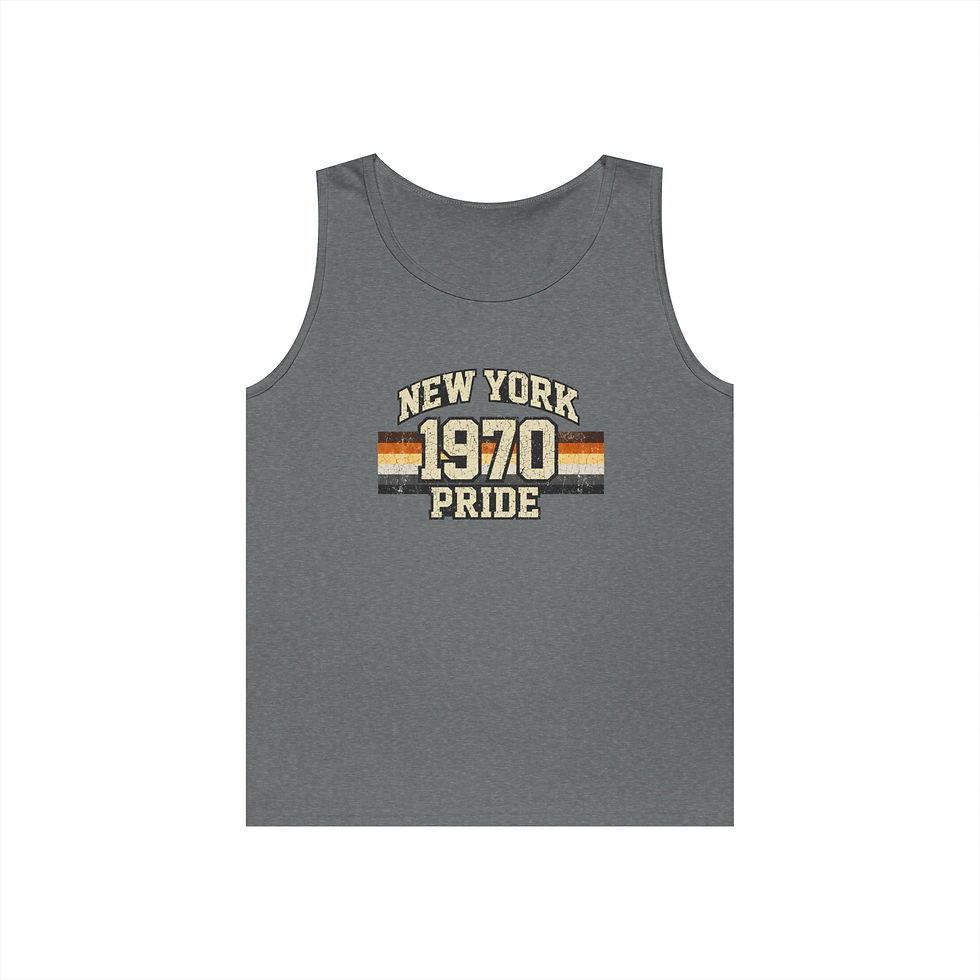Thumbnail: New York 1970 Pride Bear Tank Top | Gay Bear Pride Vest