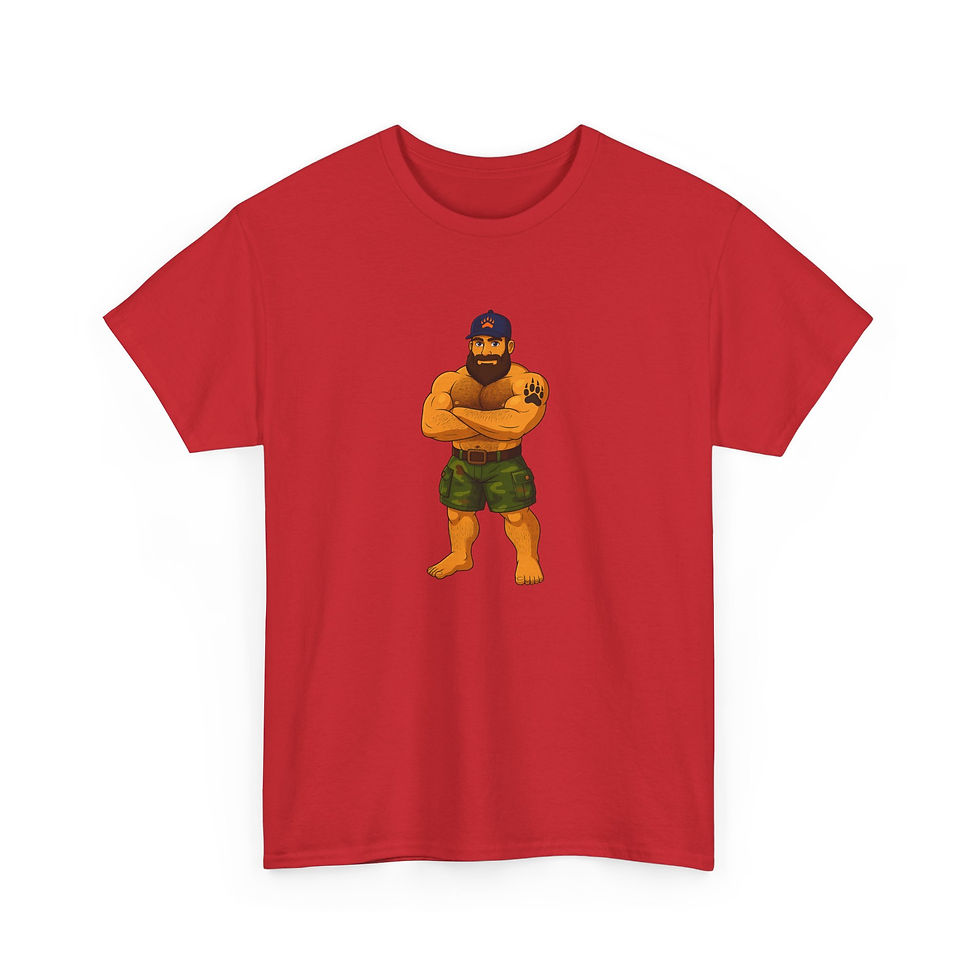 Thumbnail: Bear Paw Tee | Gay Bear Pride Men's T-Shirt LGBTQ Gift