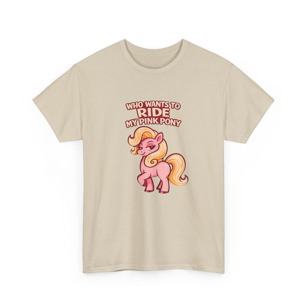 Thumbnail: Pink Pony Tee | Gay LGBTQ Cheeky Pride Men's T-Shirt Gift