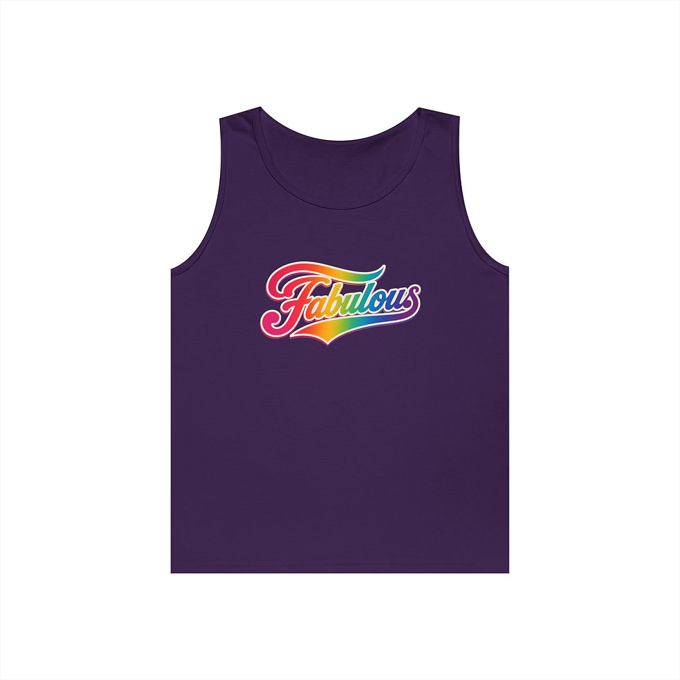 Thumbnail: Fabulous Fame Script Tank Top | LGBTQ Pride Vest