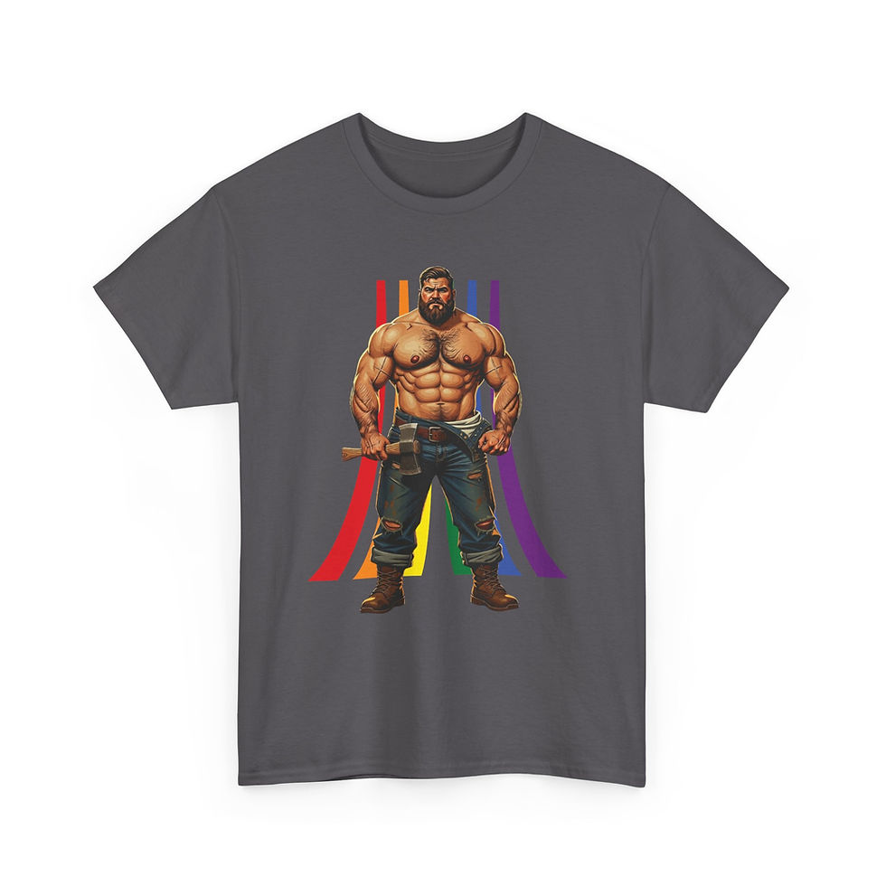 Thumbnail: Lumberjack Bear Pride Ribbon Gay Bear Pride 