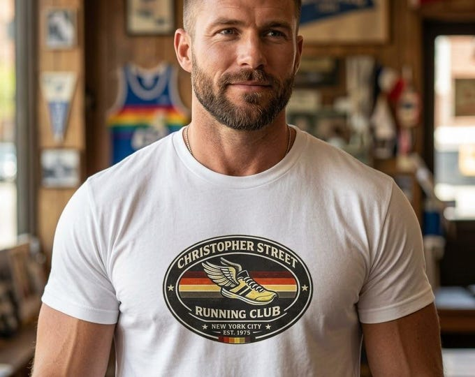  Christopher Street Running Club T-Shirt | Gay NYC LGBTQ Tee