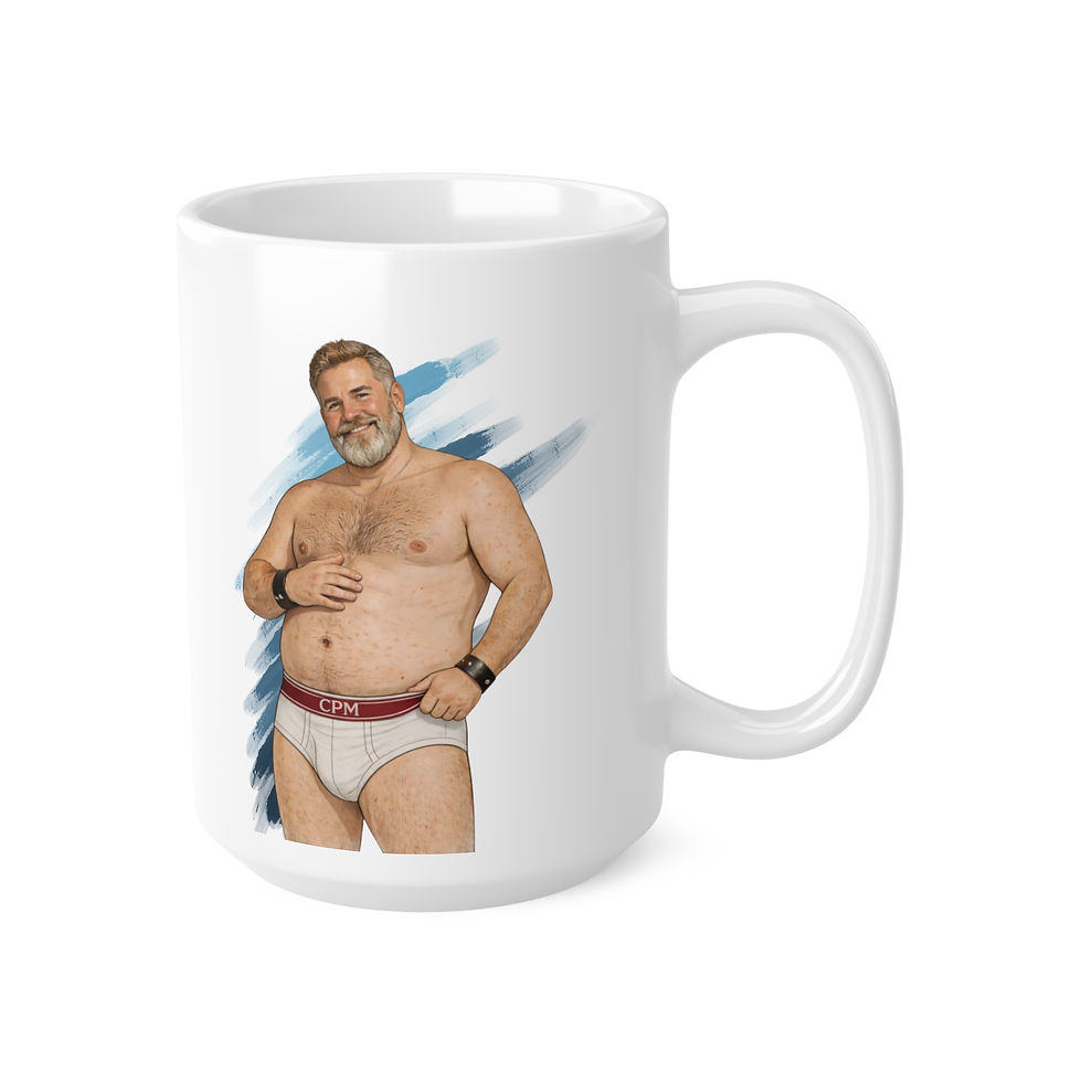 Thumbnail: Silver Daddy Bear Mug | Funny Gay Bear LGBTQ Coffee Mug Gift for Gay Men
