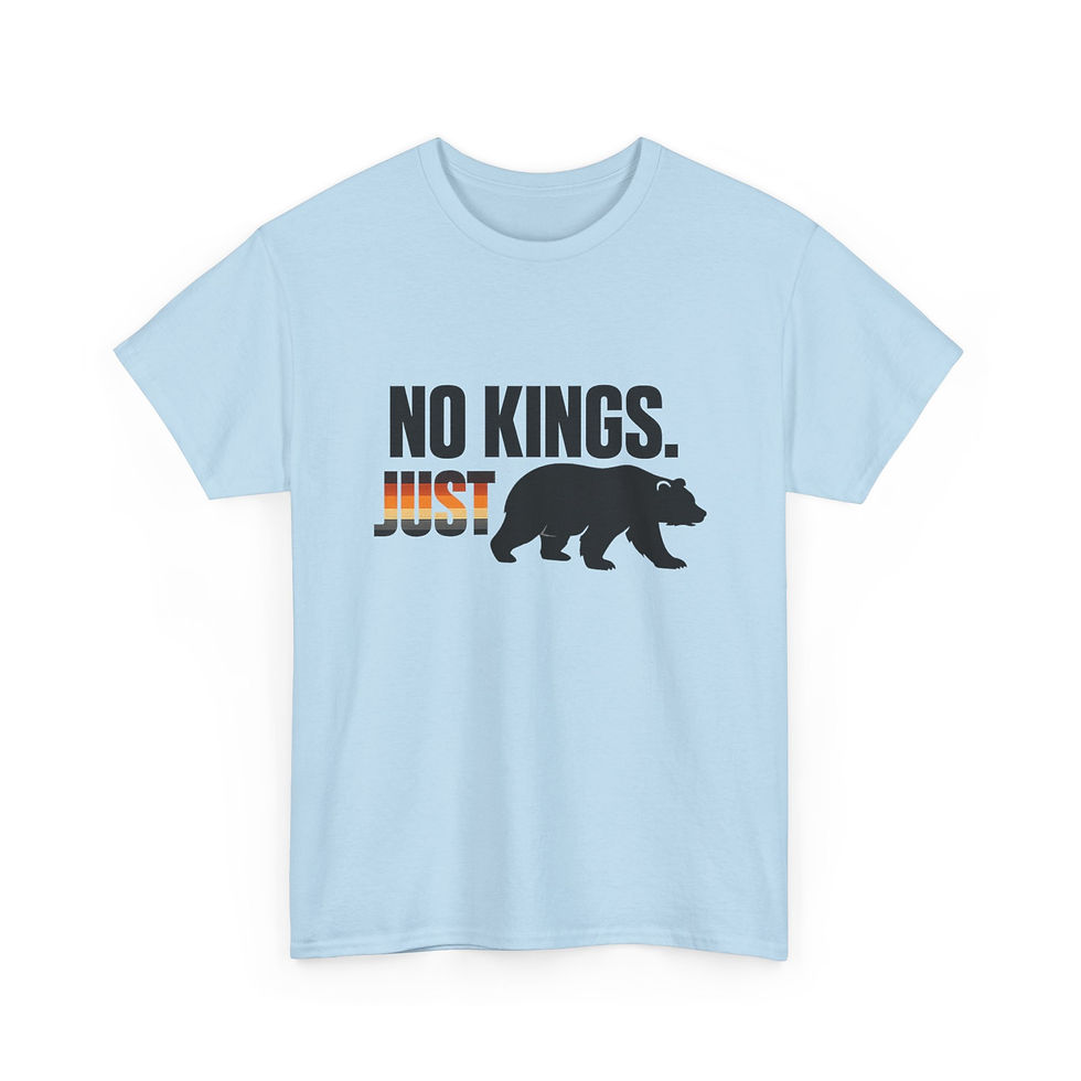 Thumbnail: No Kings Just Bears T-Shirt | Bear Pride Flag Tee | Gay Bear Community