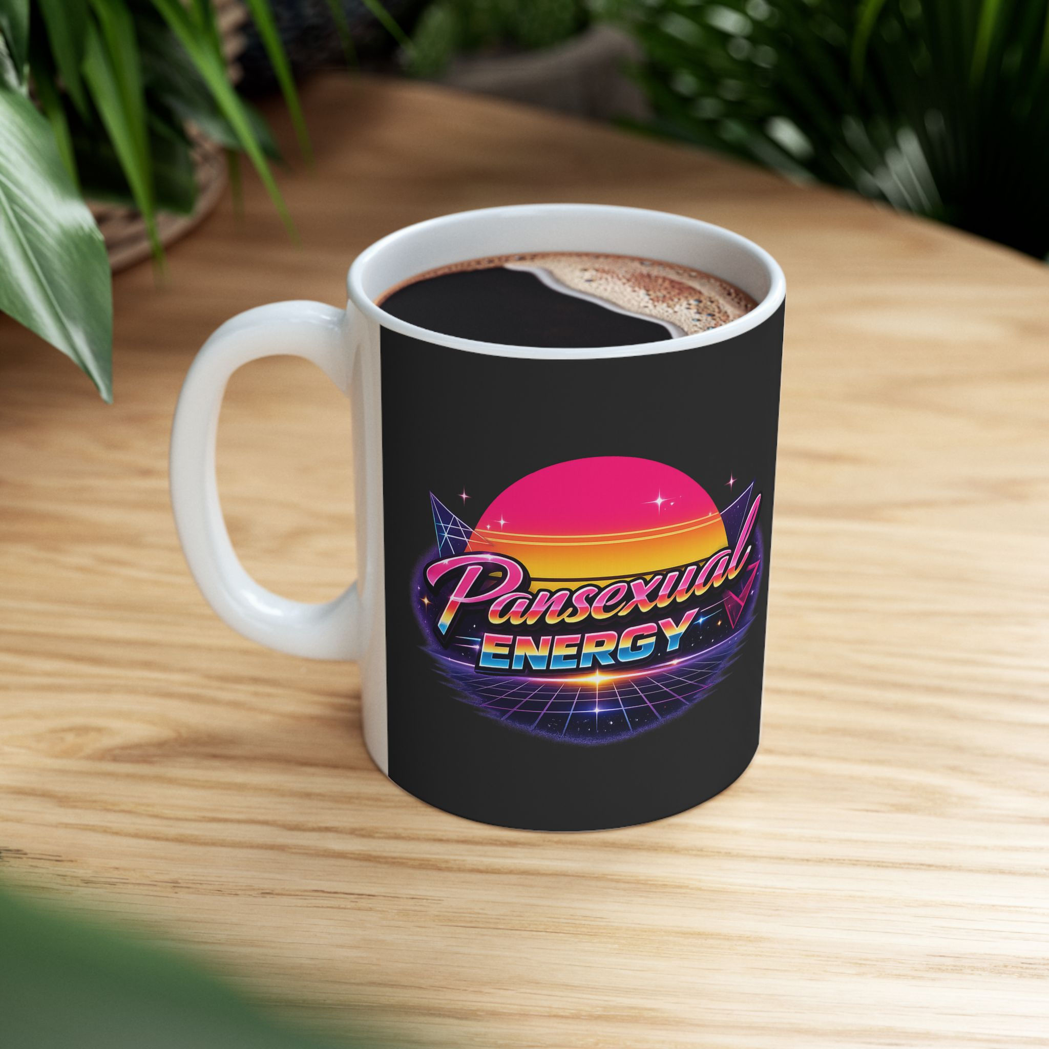 Pansexual Energy Mug | Pansexual Pride Coffee Mug LGBTQ Pan Pride Retro Gift