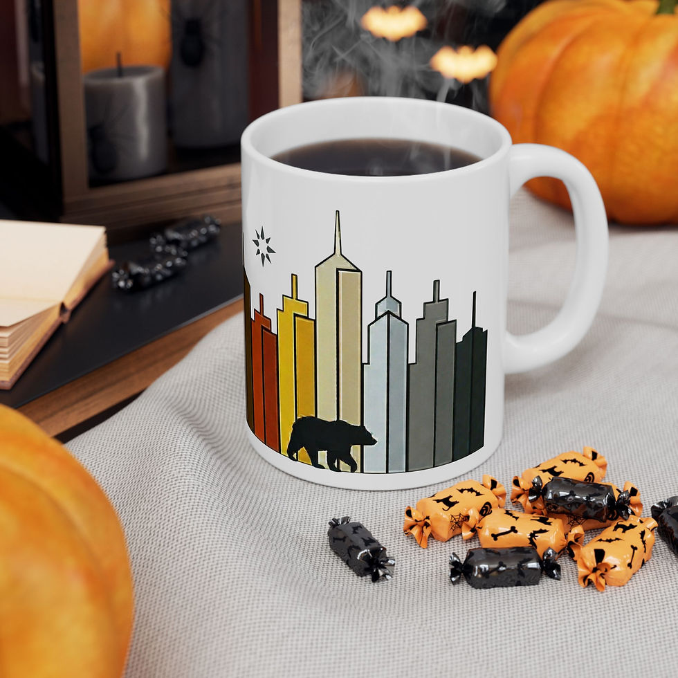 Thumbnail: Bear Pride City Skyline Mug | Gay Bear Gift LGBTQ Coffee Mug