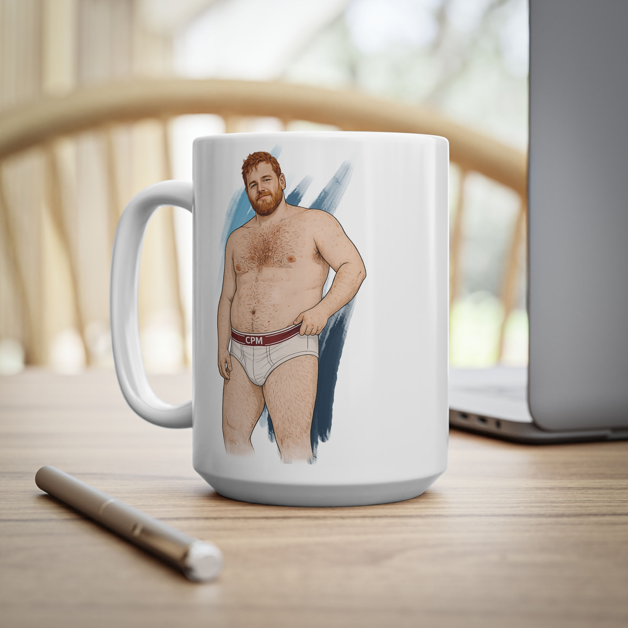 Ginger Bear Mug Gay Bear Coffee Mug Gift for Gay Men LGBTQ Bear Community