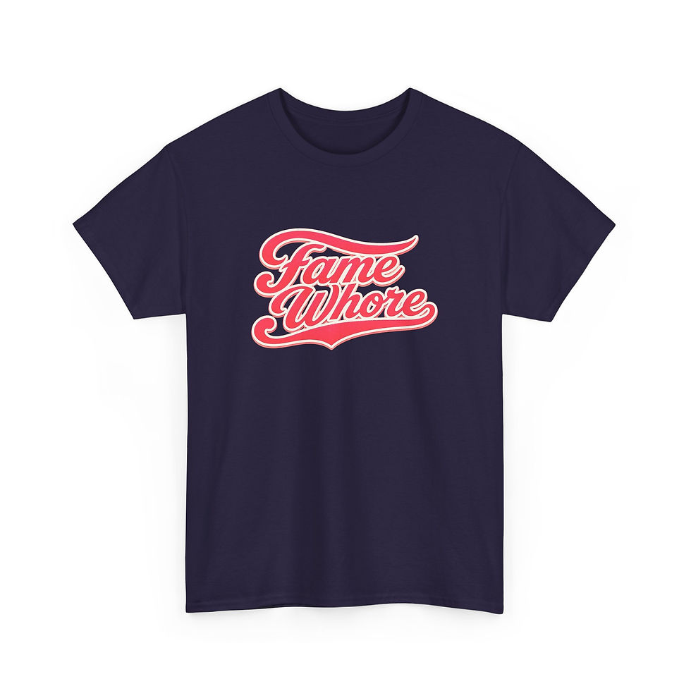 Thumbnail: Fame Whore Fame Script Graphic Tee | LGBTQ Pride Shirt