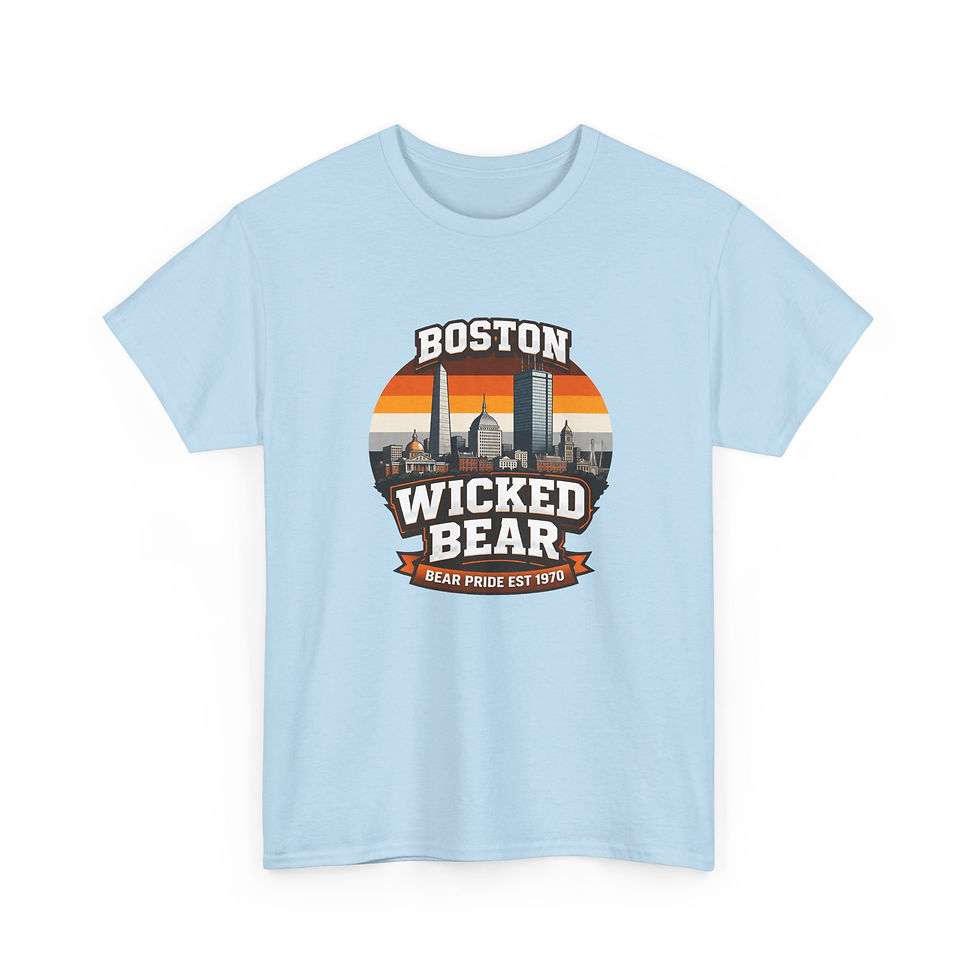 Thumbnail: Boston Wicked Bear Tee | Gay Bear Pride Boston Men's T-Shirt