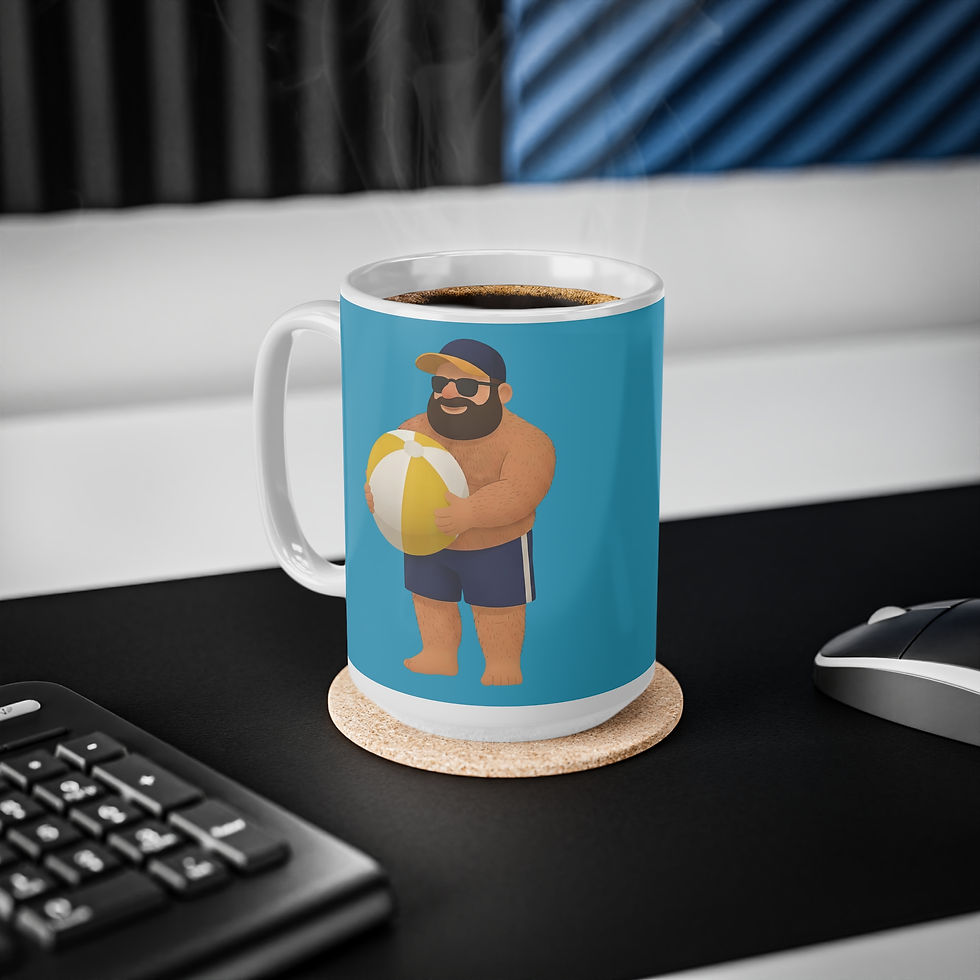 Thumbnail: Summer Bear Mug | Gay Bear Gift LGBTQ Coffee Mug