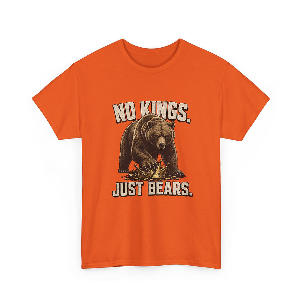 Thumbnail: No Kings Just Bears T-Shirt Gay Bear Pride Tee Bear Community Shirt LGBTQ 