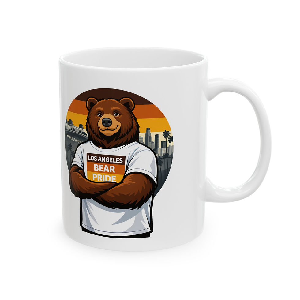 Thumbnail: Los Angeles Bear Pride Mug | Gay Bear Pride LA Coffee Mug