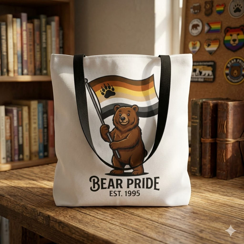 Bear Pride Est 1995 Tote | Gay Bear Pride LGBTQ Tote Bag