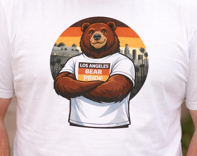 Los Angeles Bear Pride Tee | Gay Bear Pride LA Men's T-Shirt