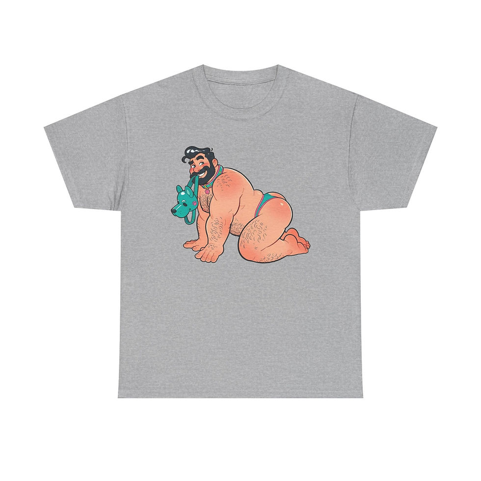 Thumbnail: Pup Play Bear T Shirt Gay Pup Pride Tee Gift for Men