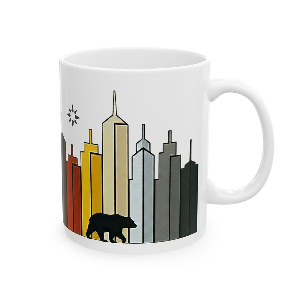 Thumbnail: Bear Pride City Skyline Mug | Gay Bear Gift LGBTQ Coffee Mug