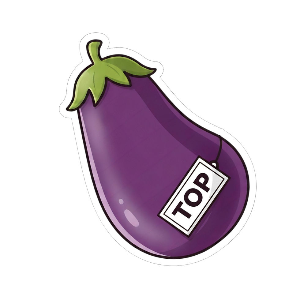 Thumbnail: LGBTQ Pride Sticker, Top Wordplay Decal, Queer Humour Art