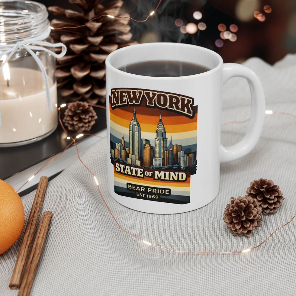 Thumbnail: New York State Of Mind Bear Pride Mug | Gay Bear NYC Mug