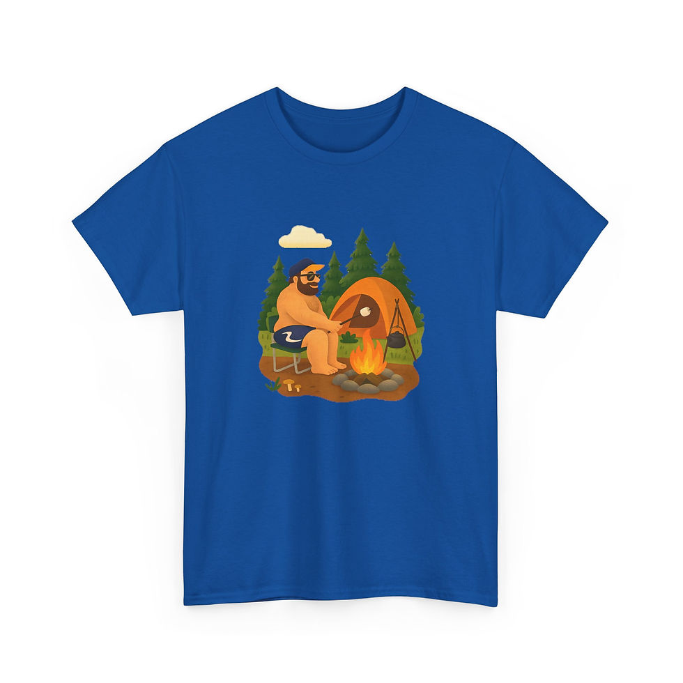 Thumbnail: Campfire Bear Tee | Gay Bear Pride Men's T-Shirt LGBTQ