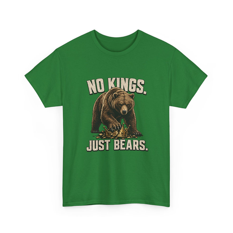 Thumbnail: No Kings Just Bears T-Shirt Gay Bear Pride Tee Bear Community Shirt LGBTQ 