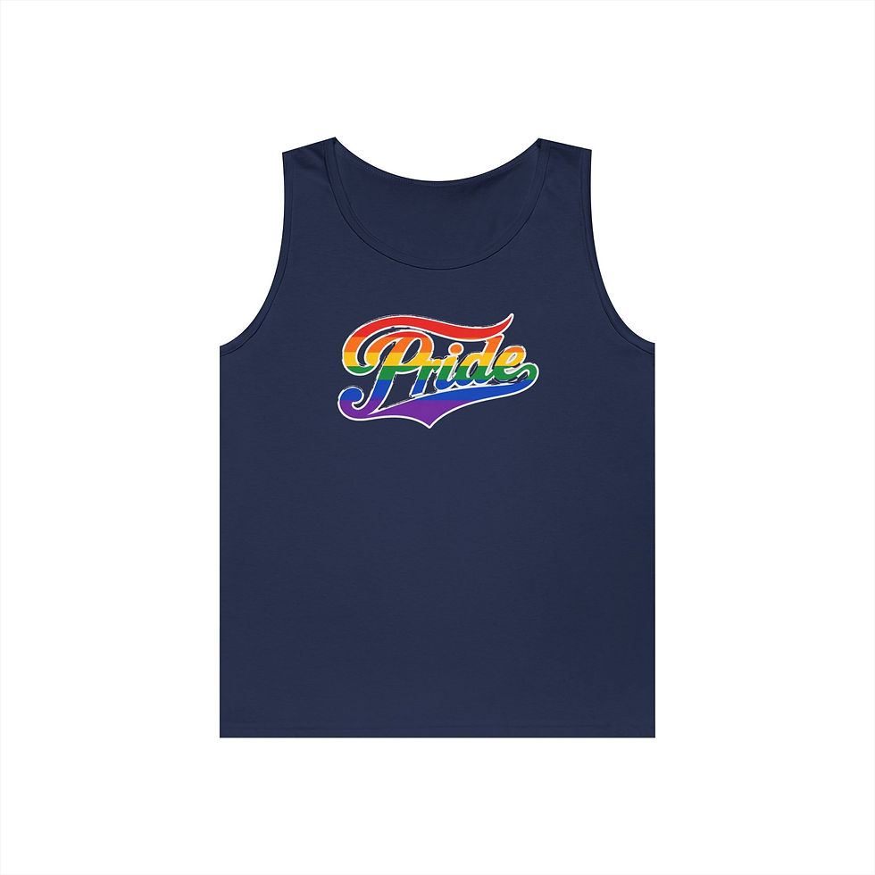 Thumbnail: Pride Fame Script Tank Top | LGBTQ Pride Vest