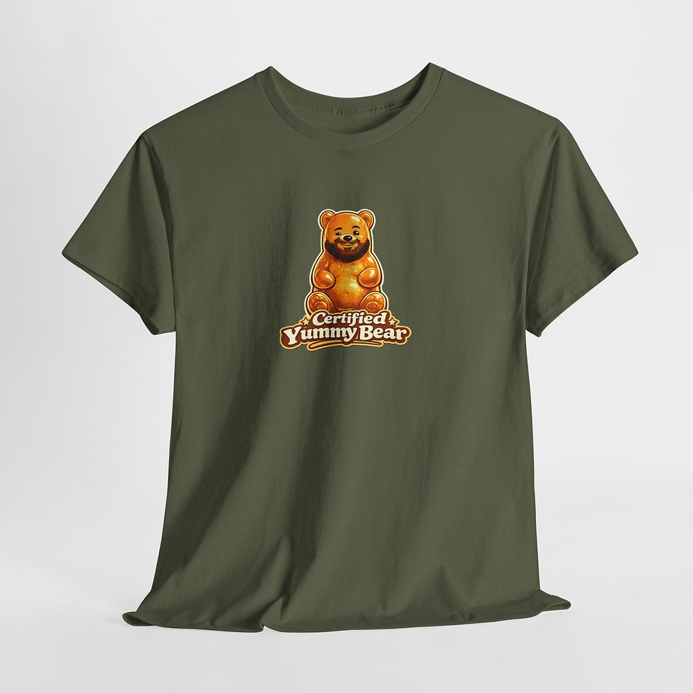 Thumbnail: Certified Yummy Bear T-Shirt | Gay Bear Men's Shirt LGBTQ Bear Community Tee