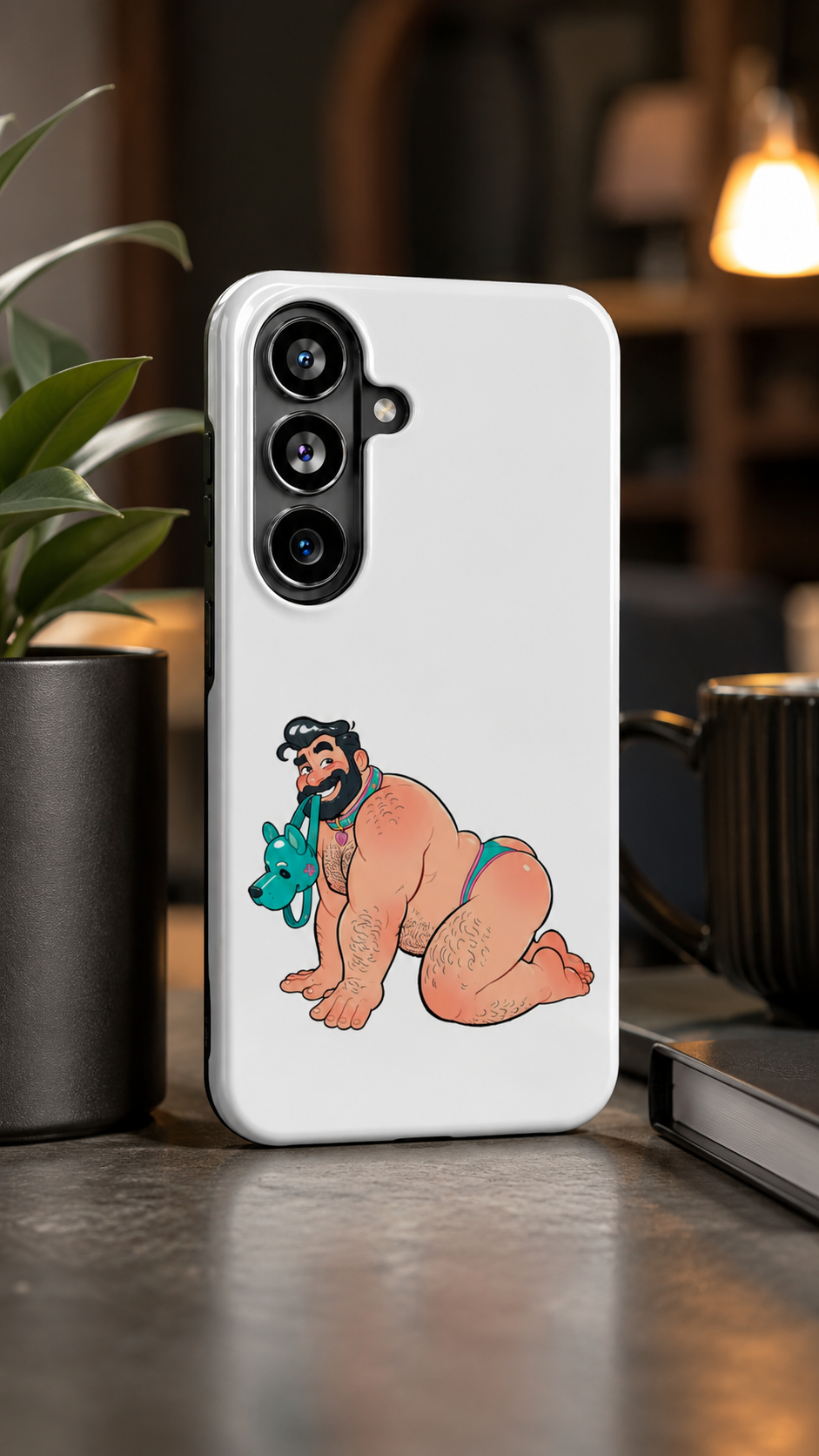 Pup Play Bear Phone Case Gay Pride iPhone Samsung Cover