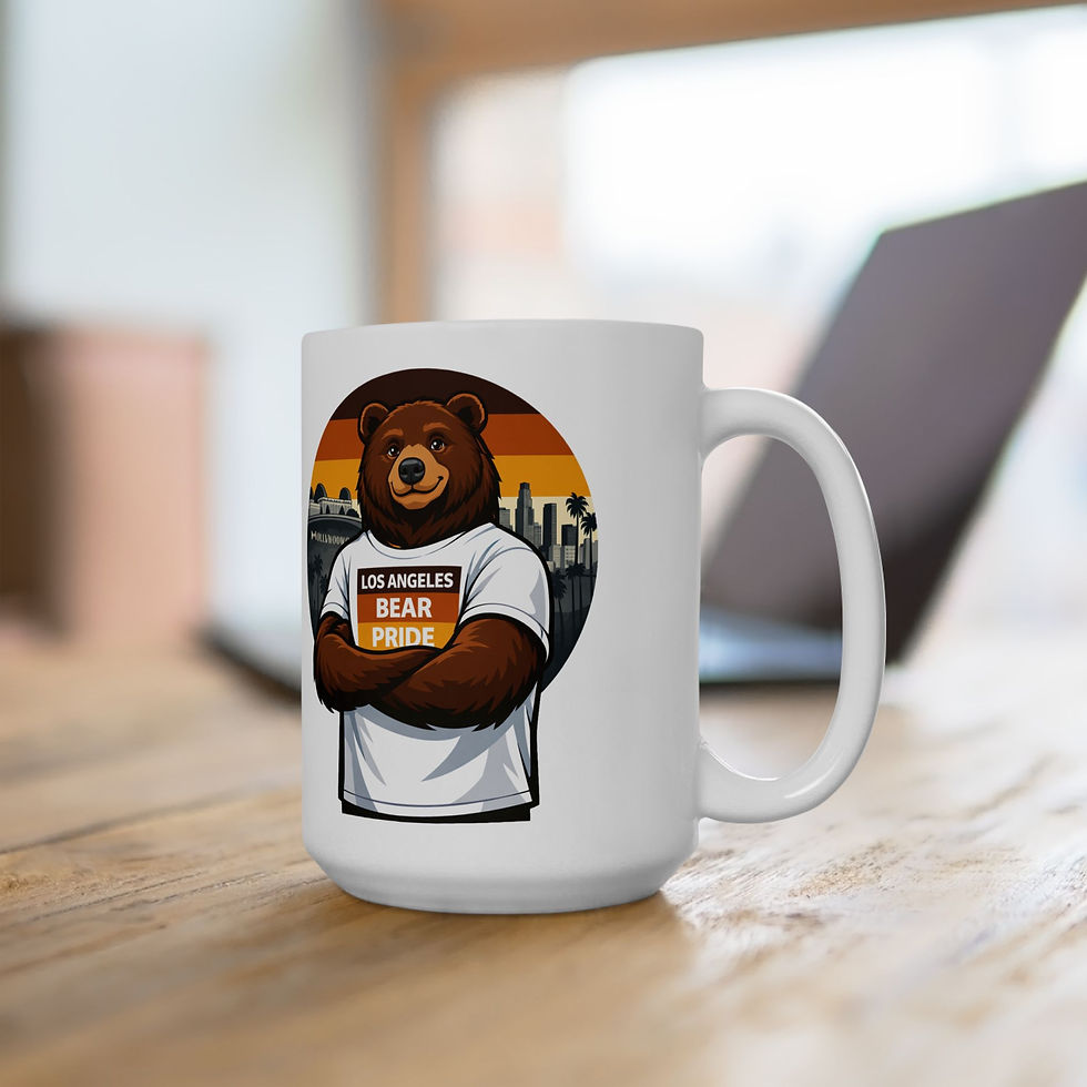 Thumbnail: Los Angeles Bear Pride Mug | Gay Bear Pride LA Coffee Mug