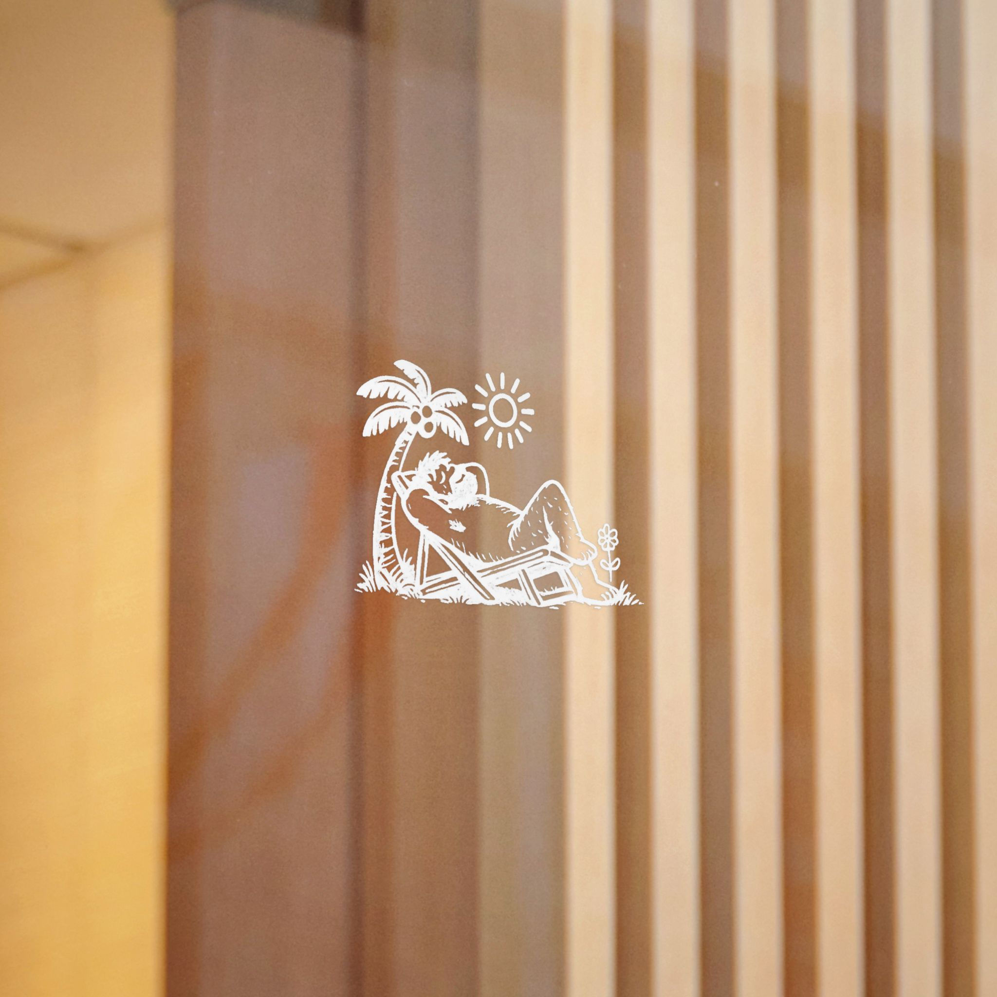 Summer Bear DTF Sticker | Gay Bear Pride Decal LGBTQ Sticker