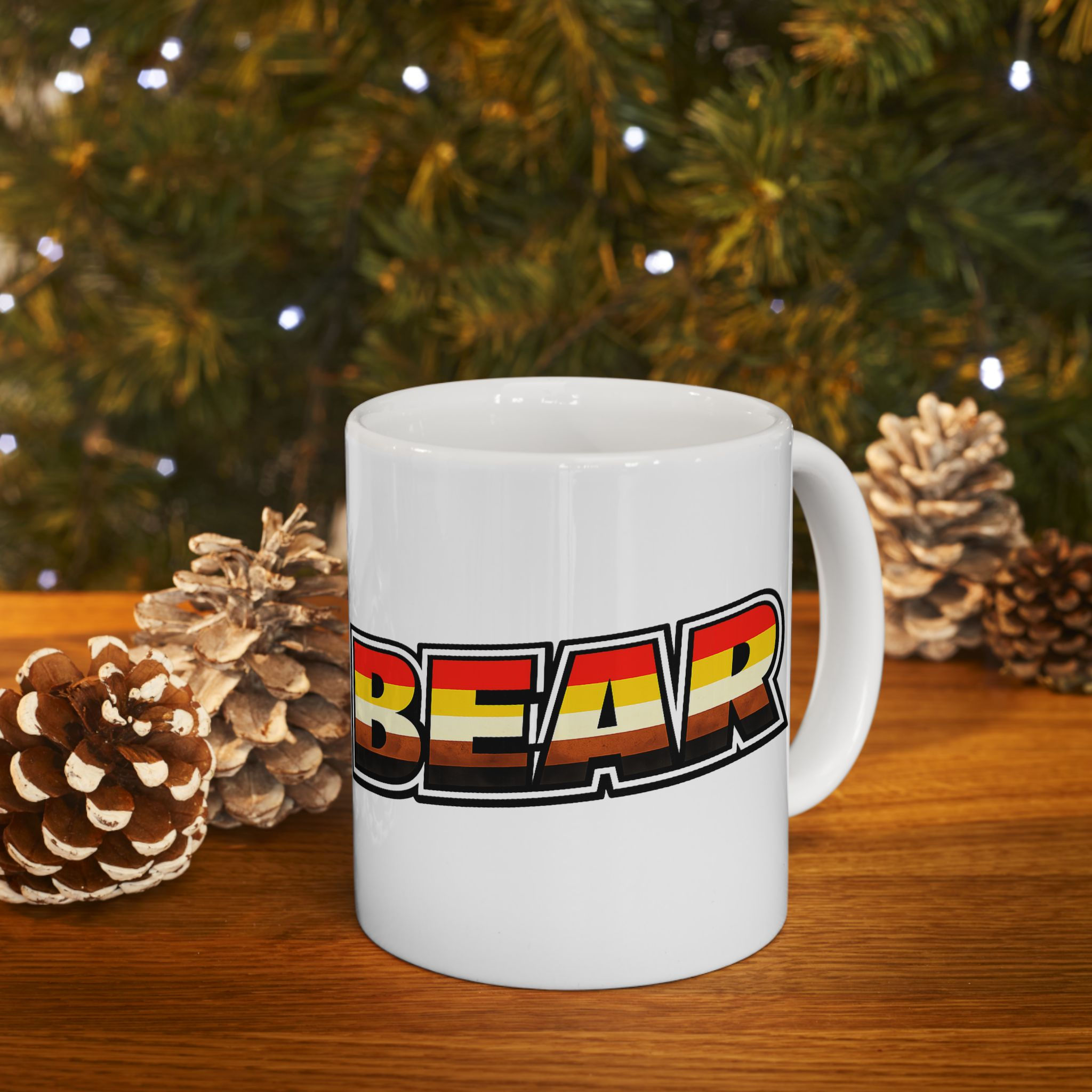 BEAR Pride Flag Mug | Gay Bear Community Coffee Mug LGBTQ Bear Pride Gift